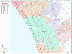 Carlsbad Digital Map Premium Style