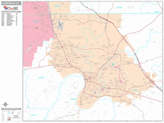 Clarksville Digital Map Premium Style