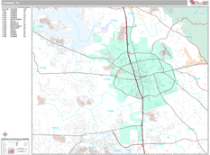Conroe Digital Map Premium Style