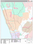 Encinitas Digital Map Premium Style