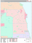 Evanston Digital Map Premium Style