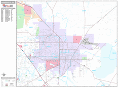 Gainesville Digital Map Premium Style