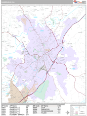 Gainesville Digital Map Premium Style