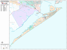 Galveston Digital Map Premium Style
