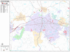 Gastonia Digital Map Premium Style