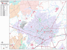Greensboro Digital Map Premium Style