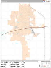 Hanford Digital Map Premium Style