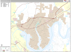 Hendersonville Digital Map Premium Style