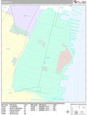Hoboken Digital Map Premium Style