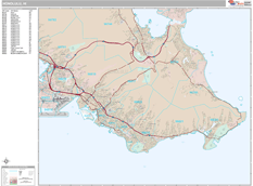 Honolulu Digital Map Premium Style