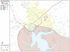 Jacksonville Digital Map Premium Style
