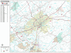 Knoxville Digital Map Premium Style