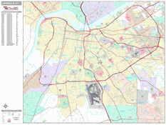 Louisville Digital Map Premium Style