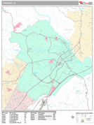 Lynchburg Digital Map Premium Style