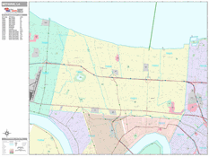 Metairie Digital Map Premium Style