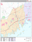 Norwalk Digital Map Premium Style