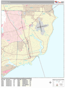 Pensacola Digital Map Premium Style