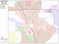 Pleasanton Digital Map Premium Style