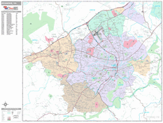 Roanoke Digital Map Premium Style