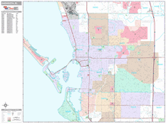 Sarasota Digital Map Premium Style
