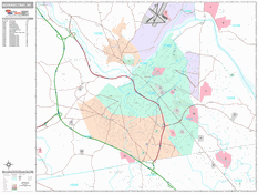 Schenectady Digital Map Premium Style