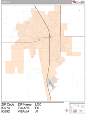 Tulare Digital Map Premium Style