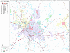 Tuscaloosa Digital Map Premium Style