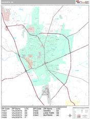 Valdosta Digital Map Premium Style