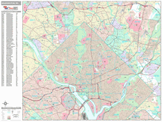 Washington Digital Map Premium Style