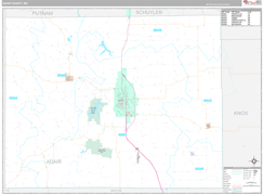 Adair County, MO Digital Map Premium Style