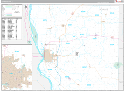 Adams County, IL Digital Map Premium Style