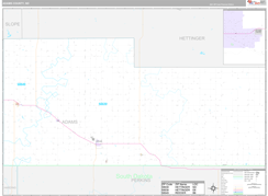 Adams County, ND Digital Map Premium Style