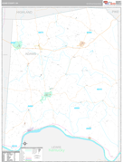 Adams County, OH Digital Map Premium Style