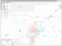 Allen County, OH Digital Map Premium Style