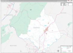 Amherst County, VA Digital Map Premium Style