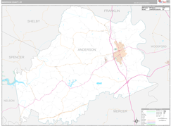 Anderson County, KY Digital Map Premium Style