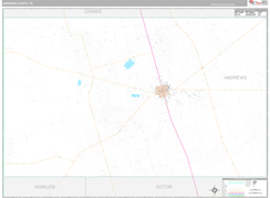 Andrews County, TX Digital Map Premium Style
