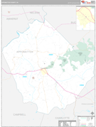 Appomattox County, VA Digital Map Premium Style
