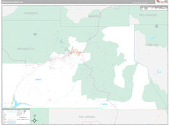 Archuleta County, CO Digital Map Premium Style