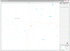 Arthur County, NE Digital Map Premium Style