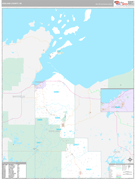 Ashland County, WI Digital Map Premium Style