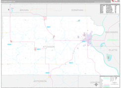 Atchison County, KS Digital Map Premium Style