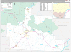 Athens County, OH Digital Map Premium Style