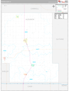 Audubon County, IA Digital Map Premium Style