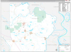 Avoyelles Parish (County), LA Digital Map Premium Style