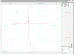 Baca County, CO Digital Map Premium Style