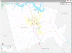 Baldwin County, GA Digital Map Premium Style