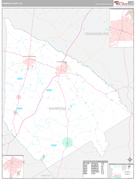Bamberg County, SC Digital Map Premium Style
