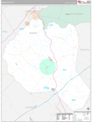 Banks County, GA Digital Map Premium Style