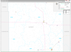 Barber County, KS Digital Map Premium Style